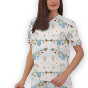 PRINTED-SCRUB SUIT